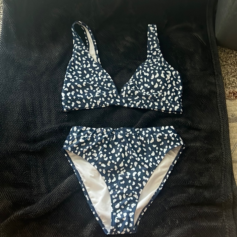 dark blue bikini